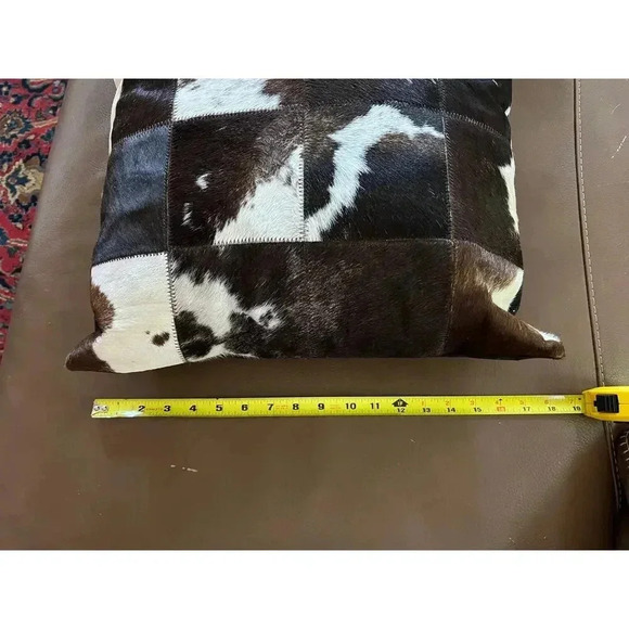 Genuine 100% Cowhide Pillows, 18x18 Patchwork, Two (2) - Picture 10 of 10